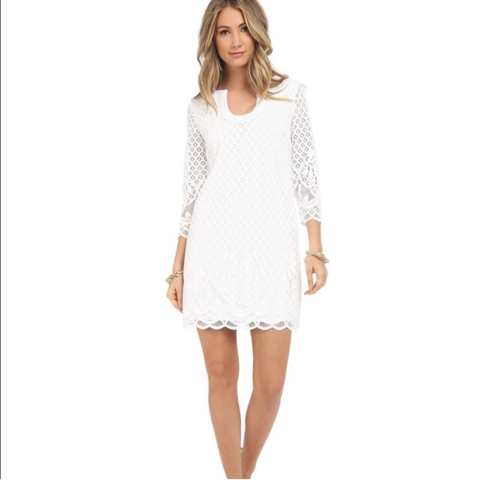 Lilly Pulitzer White Textured Dress